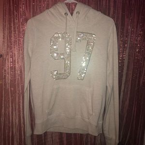 aeropostale sequined pullover hoodie